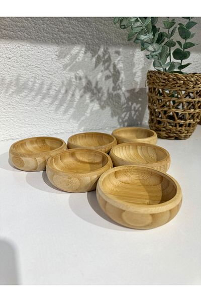 Decamor home 6 Bamboo Snack Bowl - Stylish and Useful