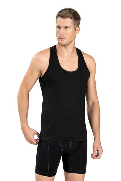 Jiber Men's Cotton Lycra Rambo Undershirt 136 - 6 Pieces