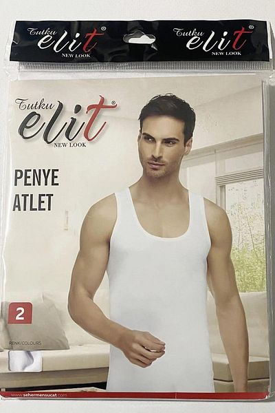 Tutku Elit Ανδρικός Χτενισμένος Βαμβακερός Αθλητής 1001 - 6 Τεμάχια