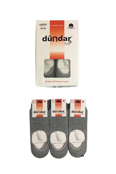 Dündar Șosete de balerină din bumbac pieptănat pentru damă - 12 bucăți