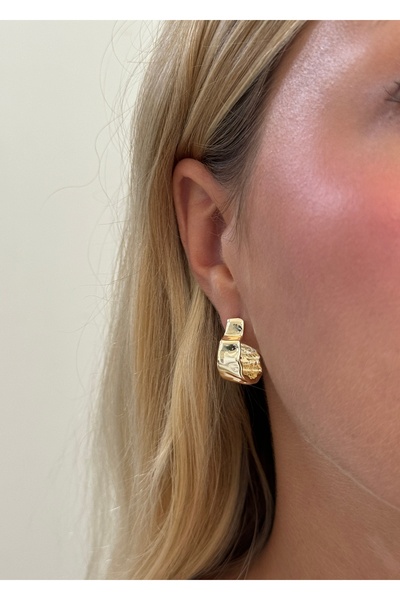 KİLİGİSTANBUL Şekilsiz Halka Küpe