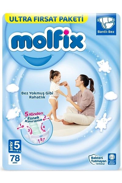 Molfix Size 5 78 Baby Diapers
