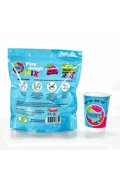MammacomicaDough Mammacomica Dough Kendin Yap Kendin Oyna Toz Karışımı - Mavi