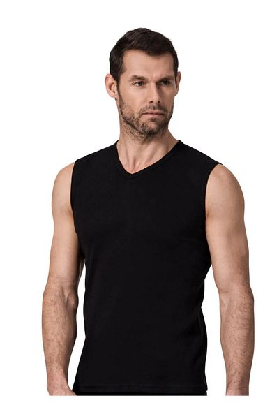 Namaldı Namaldi Men's Rib V-Neck Sleeveless Undershirt Athlete 118 - 6 Pieces