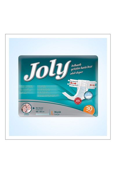 Joly Adult Diapers with Waistband Size L 30 Pcs