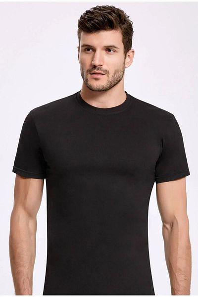 İLKE İÇ GİYİM Men'r İllkeUnderrhirt Athlete 1004-1005 - 3 Piecer Zero Collar