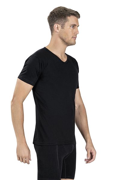 Jiber Men's V-Neck Short Sleeve Undershirt Undershirt 112 - 9 Pieces