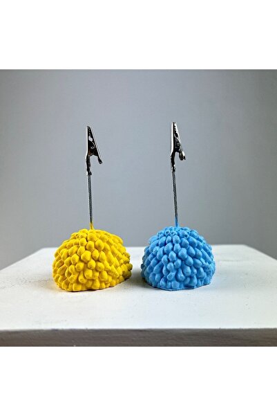 oasis decoration Lamb Note Holder Set of 2 (yellow - Light Blue)