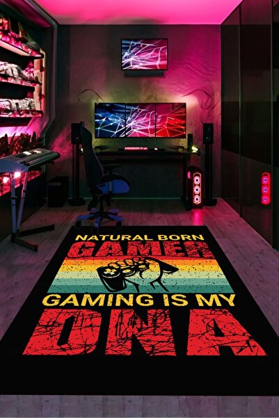 YTR HOME Dijital Baskı Yıkanabilir Kaymaz Taban Dekoratif Salon Mutfak Halısı...