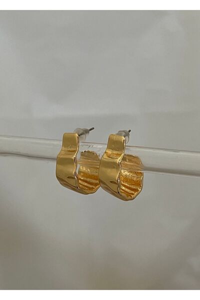 KİLİGİSTANBUL Şekilsiz Halka Küpe