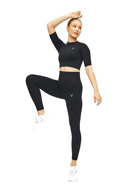 cervus Σετ μπουστάκι και κολάν χωρίς ραφές - κοντομάνικο S-1923