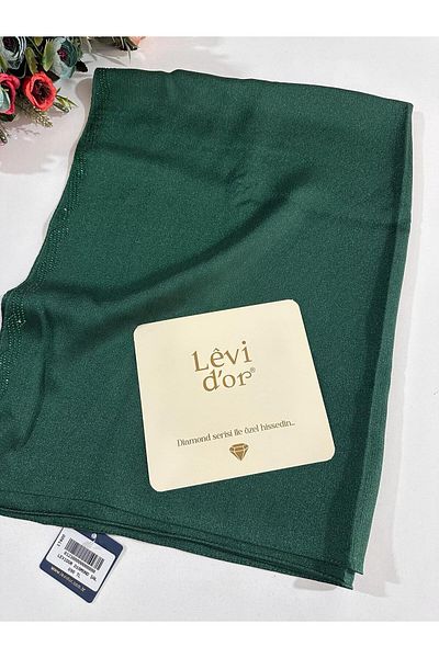Levidor Σάλι Premium Diamond με Emerald Stone - Dxs0306