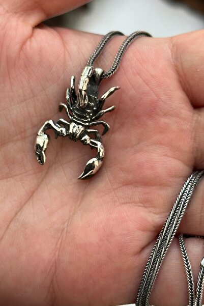 cheetah quality Akrep 925 Ayar Gümüş Erkek Kolye