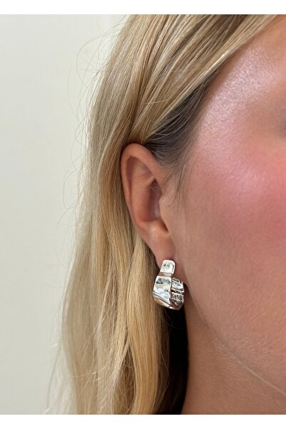 KİLİGİSTANBUL Şekilsiz Halka Küpe