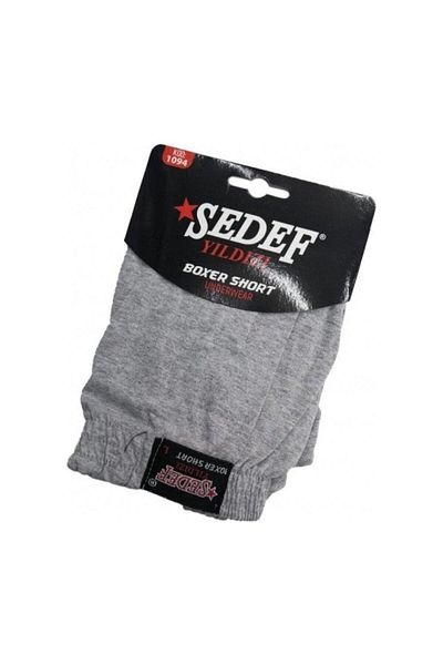 Sedef Yıldızı Ανδρικά χτενισμένα βαμβακερά Boxers 1094 - Κουμπιά, 3 Τεμάχια