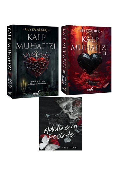 İndigo Kitap İNDİGO YAYINLARI KALP MUHAFIZI 1-2 CİLTSİZ SET-ADELİNE'IN PEŞİND...