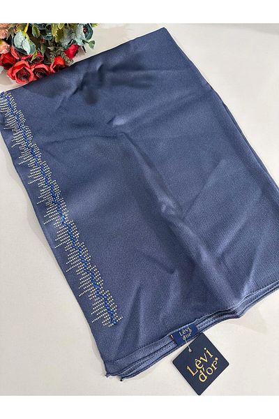 Levidor Premium Diamond Stone Shawl Τζιν Μπλε Dxs0211