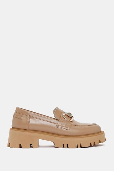 Bestyle Devine Women - Loafer de damă din piele naturală de culoare cafenie