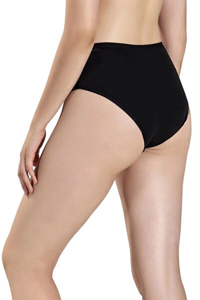 Jiber Chiloți de damă din bumbac Lycra cu talie înaltă 652- 6 bucăți