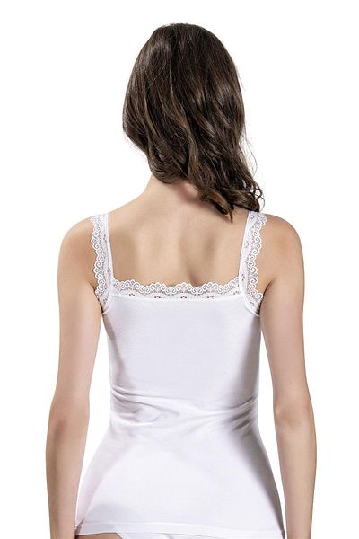 Jiber Women's Laced Wide Strap Lycra Undershirt 505 - 9 Pieces