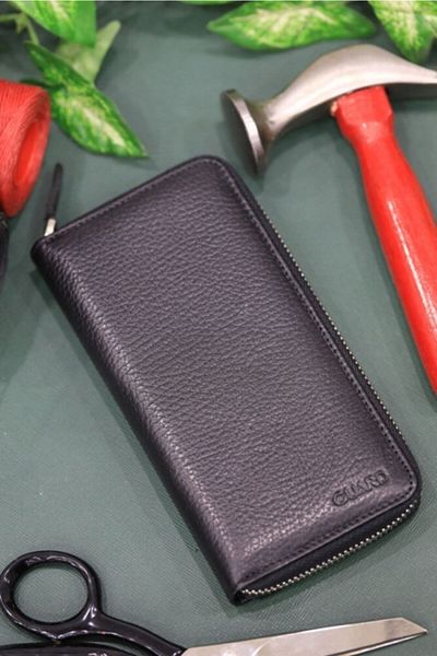 GUARD Portfolio Wallet - Black Zippered