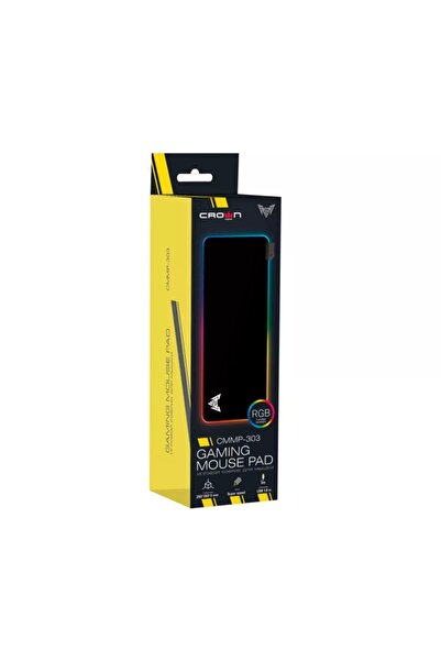 Crown Micro Cmmp-303 Gerçek Kauçuk,mikro Dokulu, 7 Rgb Modlu Mouse Pad