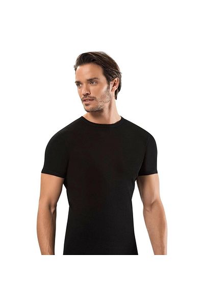 Erdem Men's Rib Undershirt Crew Neck Short Sleeve Undershirt 1197