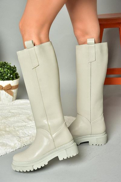 Fox Shoes R973201109 Сірі жіночі черевики на товстій підошві