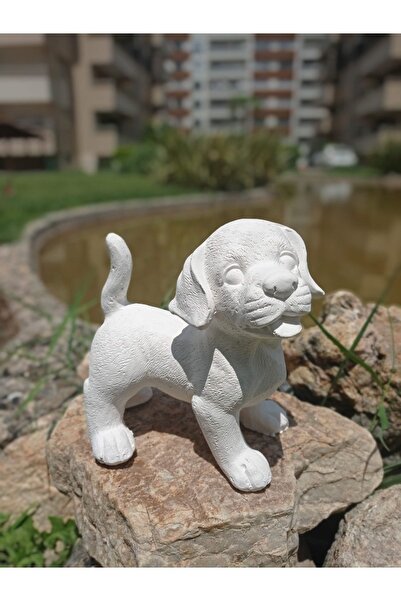 BilgeCe hoMe Köpek Bahçe Heykeli Biblo, Alçı Bahçe Heykeli
