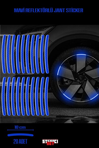 STİCKERCI BEY REFLEKTÖRLÜ Tekerlek Şerit Moto Araba Uyumlu Oto Aksesuar Motor...