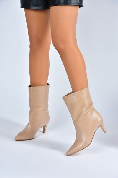 Fox Shoes Ten Kısa Topuklu Kadın Bot L882850709