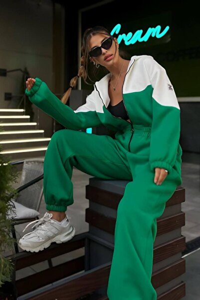 Love Fab Salopetă din lână cu glugă și fermoar în două culori