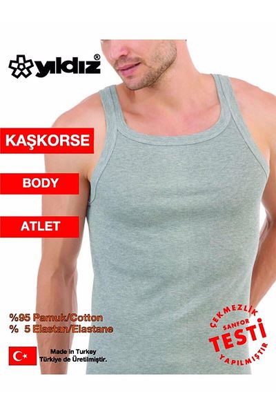 YILDIZ Ανδρικό εσώρουχο Lycra Camisole Bady - 3 Τεμάχια