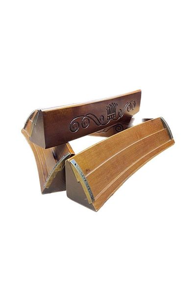 OTTOMAN GAMES King Oval Wooden Walnut Okey Set