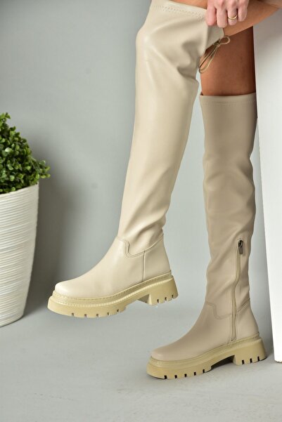 Fox Shoes Bőr vastagtalpú laptop női csizma N404002009