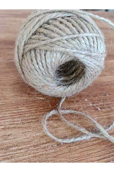 DEKOLOBİ Σχοινί Ψάθινο Σχοινί Γιούτας 100gr 3mm