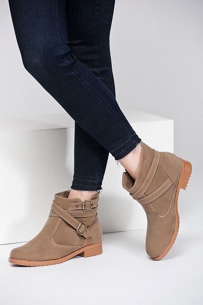 Fox Shoes Γυναικείες Μπότες Mink A726191002