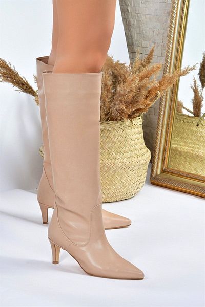 Fox Shoes Γυναικείες μπότες Tan Κοντό Τακούνι L882870409