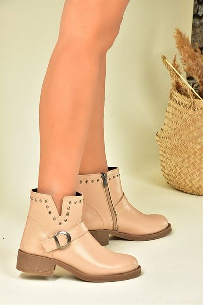 Fox Shoes Δέκα χαμηλοτάκουνα καθημερινά γυναικεία μποτάκια N518400209