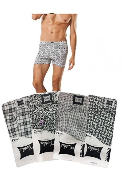 Tutku Erkek Desenli Penye Erkek Boxer 0116 - 3 Adet
