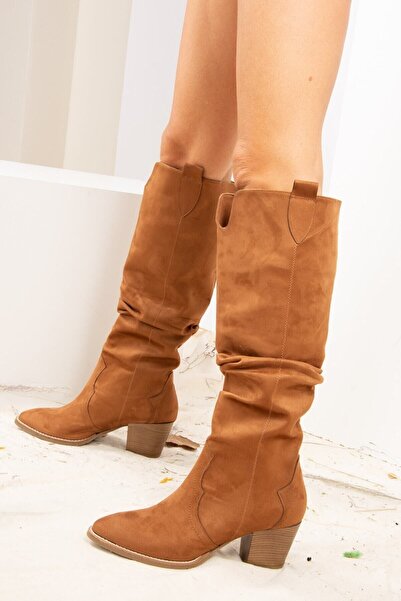 Fox Shoes Dámské semišové boty Tan Suede J404040102