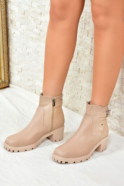 Fox Shoes Skin Χαμηλοτάκουνα Καθημερινά Γυναικεία Μποτάκια L252022509