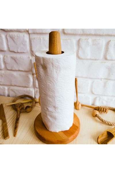 elizi ahşap Wooden Luxury Paper Towel Holder