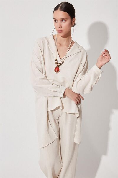 HZL Kolyeli Gömlek Pantolon Takım