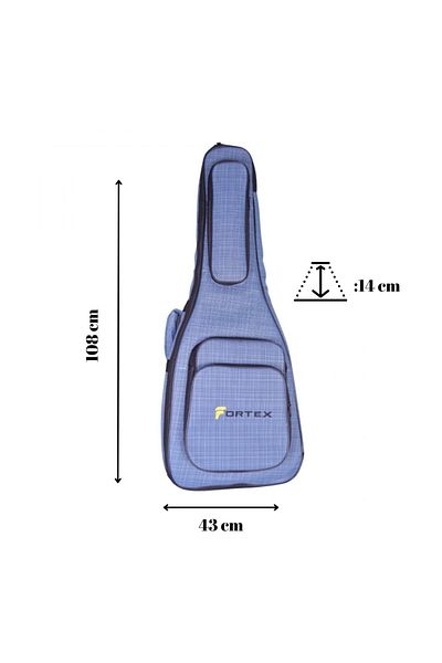 Fortex Light Blue 450 Series Acoustic Guitar Case