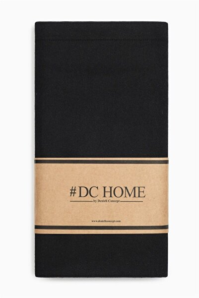 Denizli Concept 170x220 Cm stain Resistant and stylish Roman style Black Tablecloth