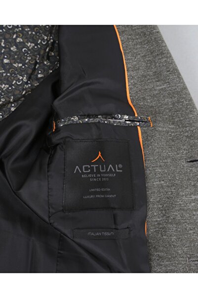 ACTUAL Blazer Slim Fit Blazer Single Jacket 7152 Khaki