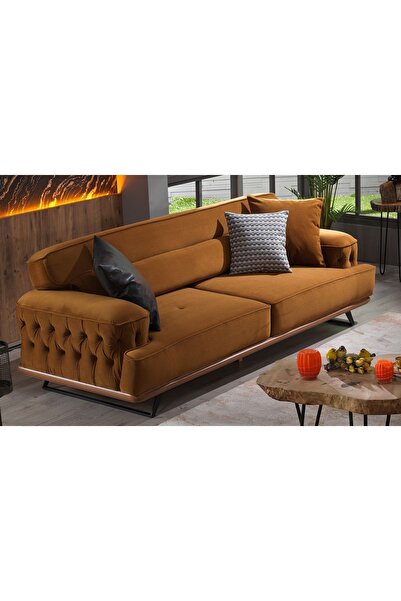 Tutku Yatak Vivaldi Üçlü Açılır Koltuk Kanepe Salon & Oturma Odası