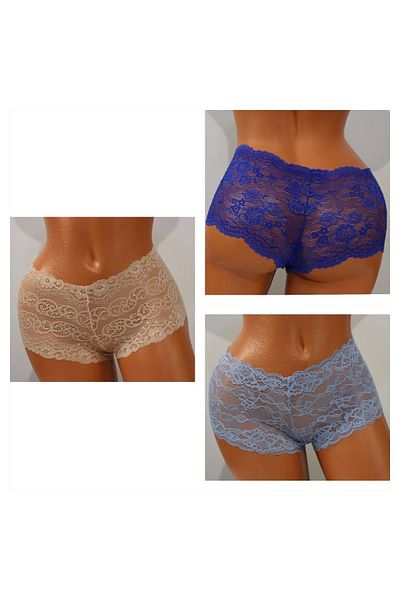 GECKO Chiloți Boxer Damă Simala Lace 3 Pachet