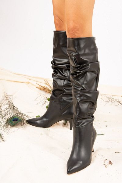 Fox Shoes Schwarze Damenstiefel J749129909